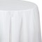 Party Central Club Pack of 12 White Octy-Round Picnic Party Table Covers 82&#x22;